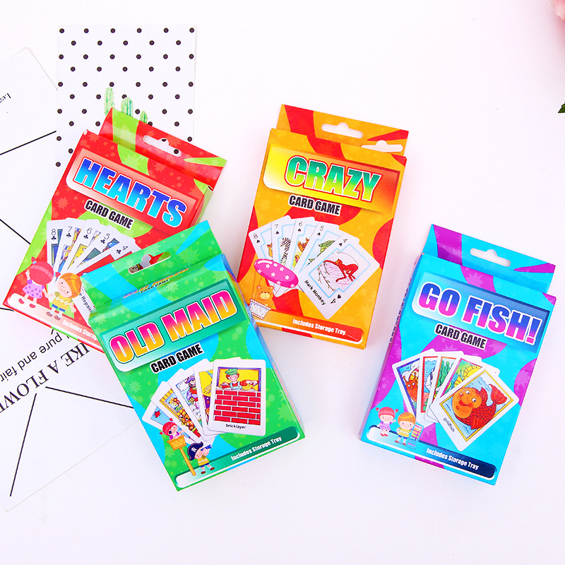 儿童益智游戏卡牌 出口外贸英文卡片good fish old maid接龙游戏