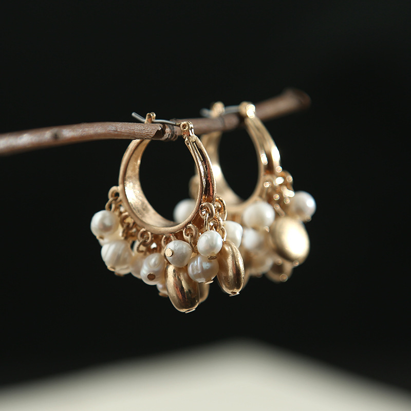 earrings from pearl