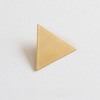 Minimalistic matte metal triangle, small hairgrip, bangs, simple and elegant design