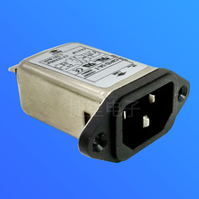 AC 滤波器 CW1D-3A-T品字插座带耳IEC插座式电源滤波器EMI净化器