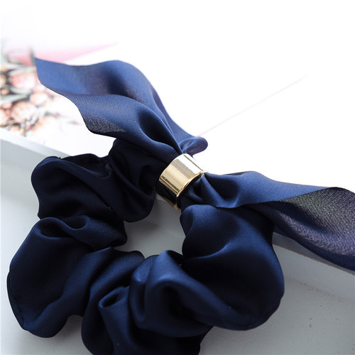 Japanese and Korean version of new cross-border large intestine ring hair rope rabbit ears knotted floral fabric ring women's hair accessories wholesale manufacturer
