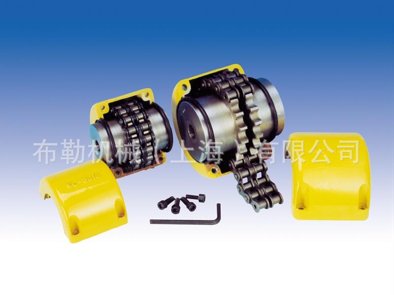 KC型滚子链链条联轴器 黄色罩壳KC-6020上海布勒椿本米思米胀紧套