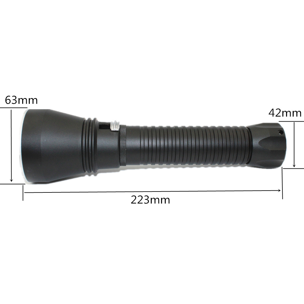Xhp70 Yellow Light White Light Led Strong Light 26650 Rechargeable Professional Diving Flashlight Magnetically Controlled Sliding Stepless Dimming