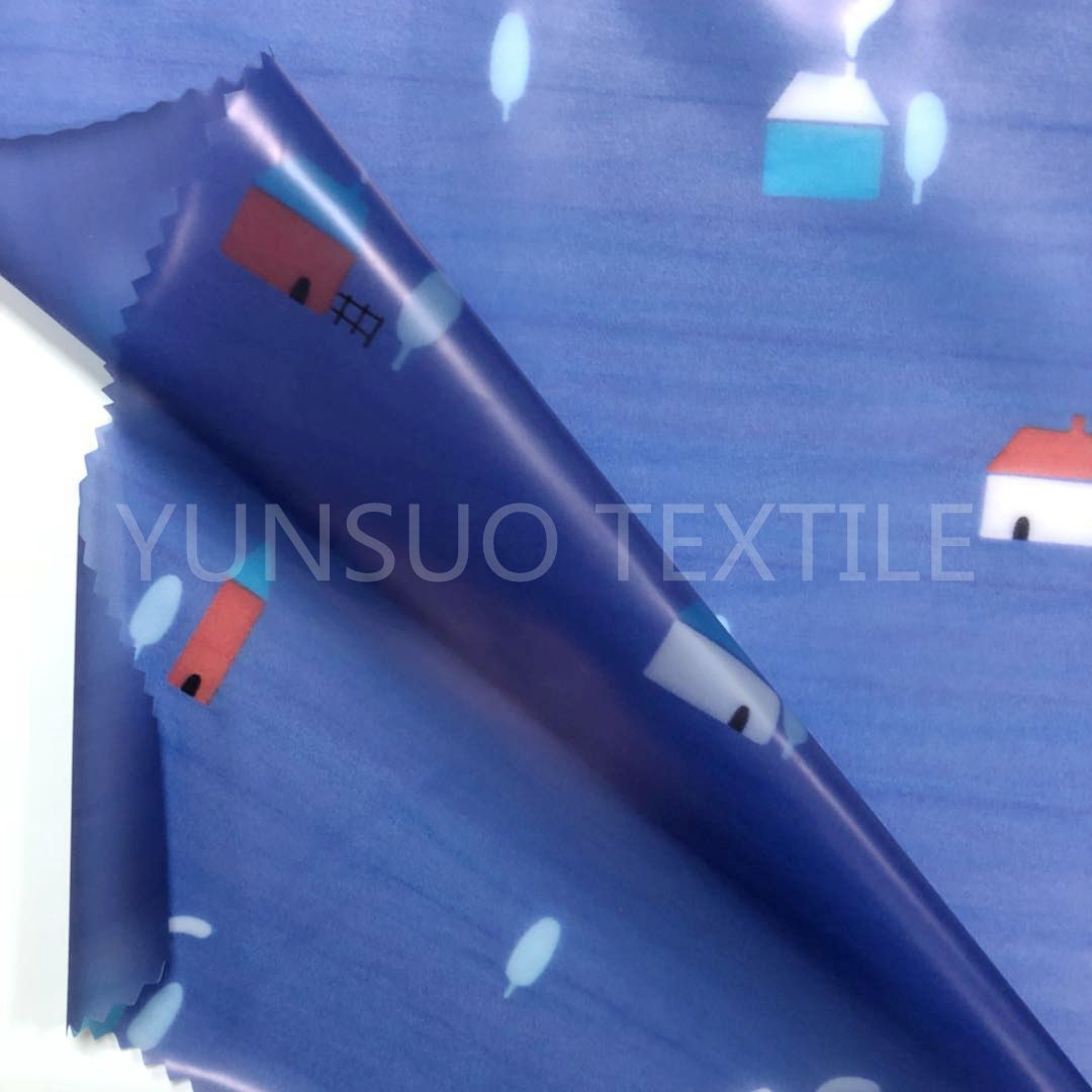 数码印花TPU面料 儿童雨衣雨伞TPU膜印花面料 宠物雨衣面料