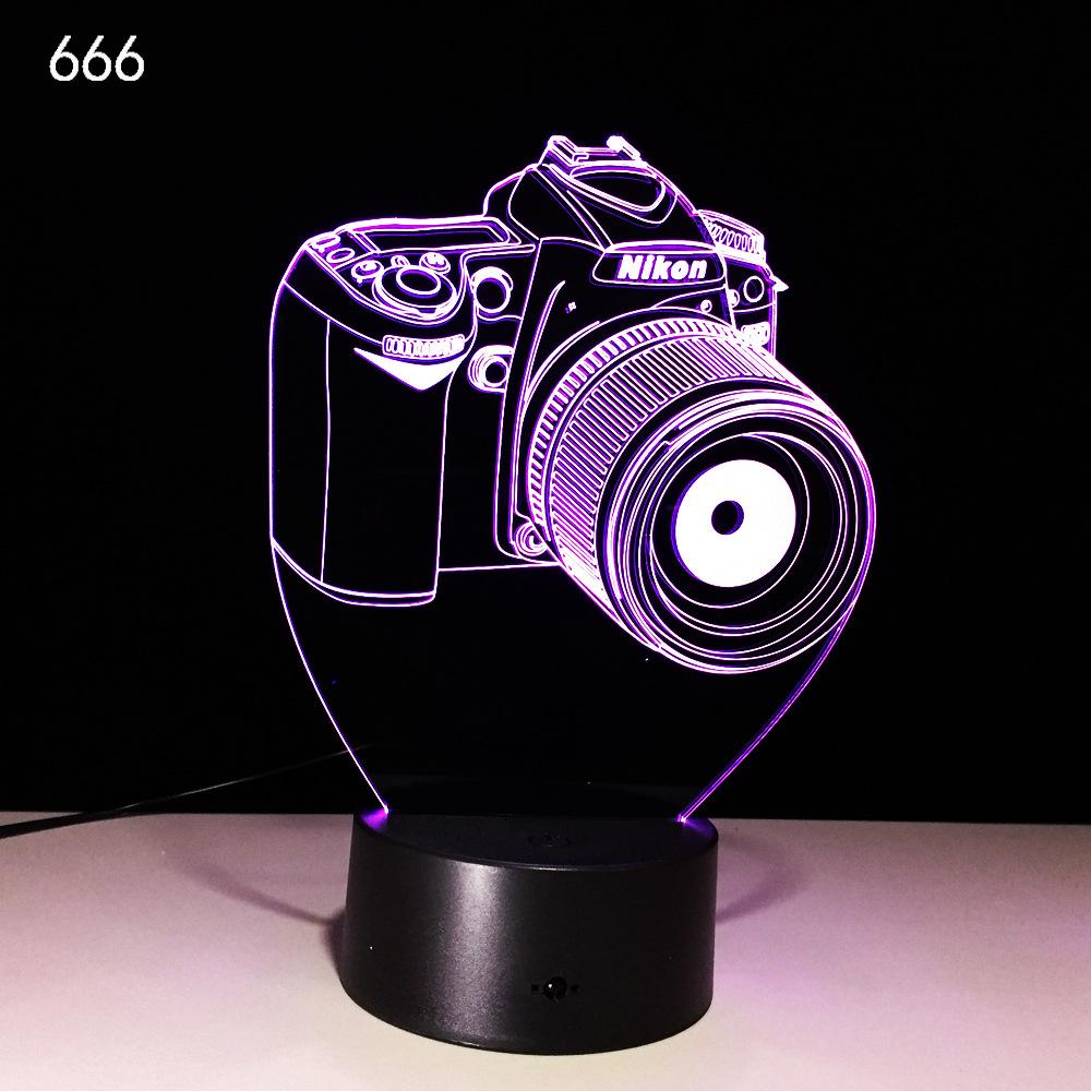 Lampe LED 3D en forme Appareil photo - Ref 3424162 Image 3