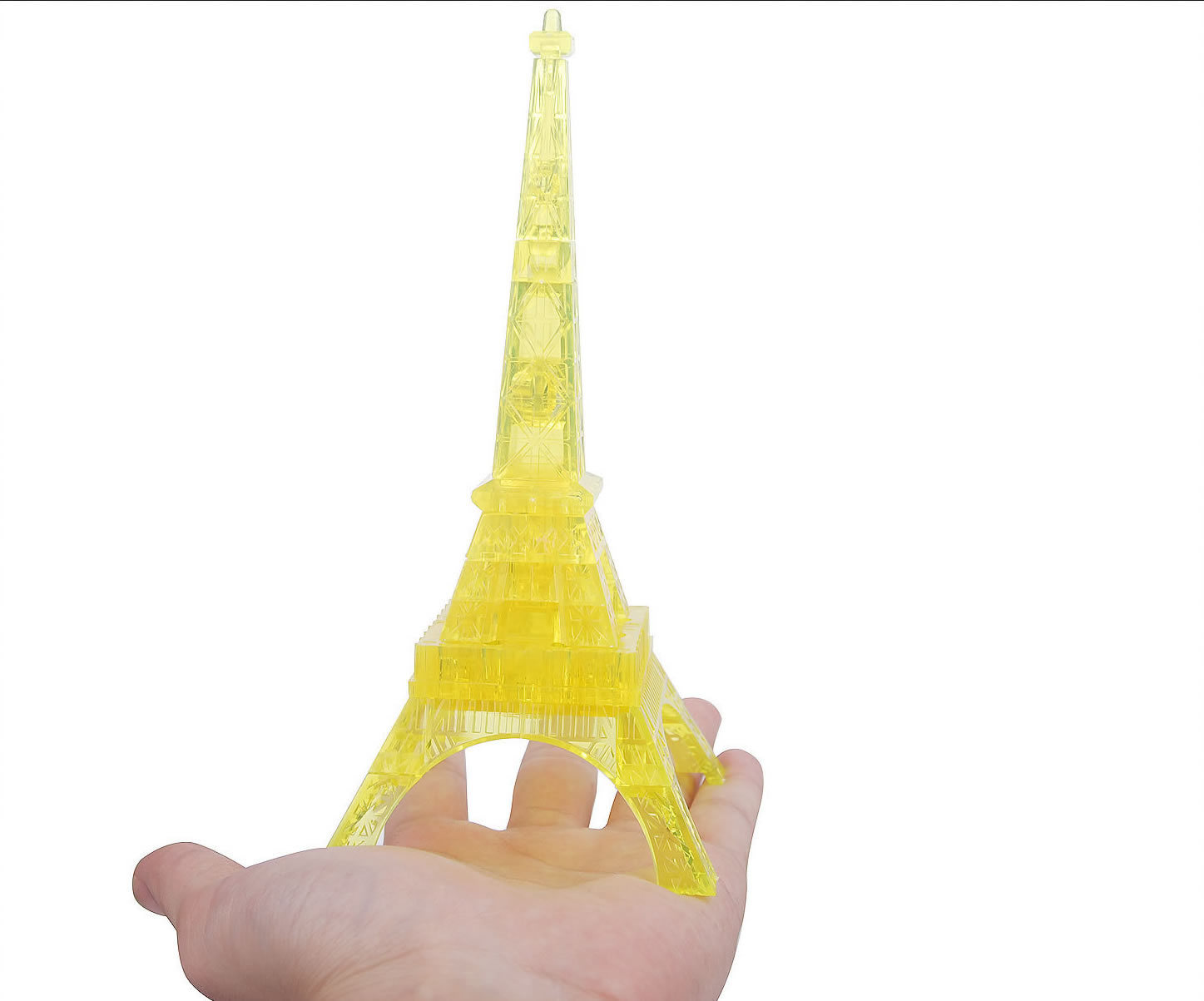 3D水晶巴黎铁塔积木拼图儿童DIY益智玩具创意小摆设地摊玩具批发