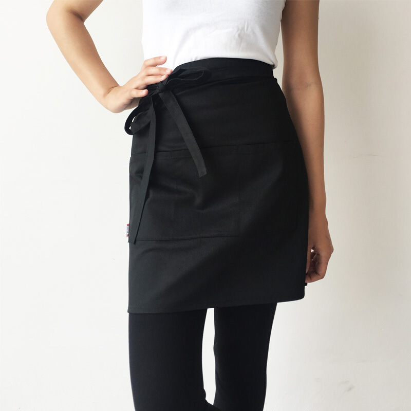 Moda coreana medio delantal trabajo cafetería chef Restaurante Camarero cocina supermercado logotipo personalizado