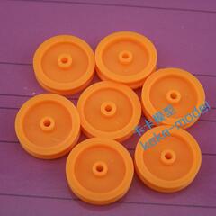 Belt pulley, yellow, transmission belt, synchronous belt pulley, type A, plastic, Φ16.8MM, hole diameter 1.95MM