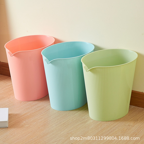 fashionable creative plastic garbage can for home use