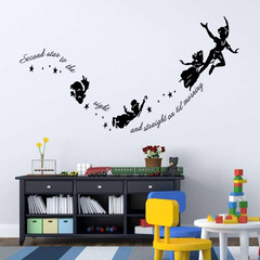 ZY8227速賣通WISH潘精雕牆貼兒童房裝飾貼畫廠家批發零售