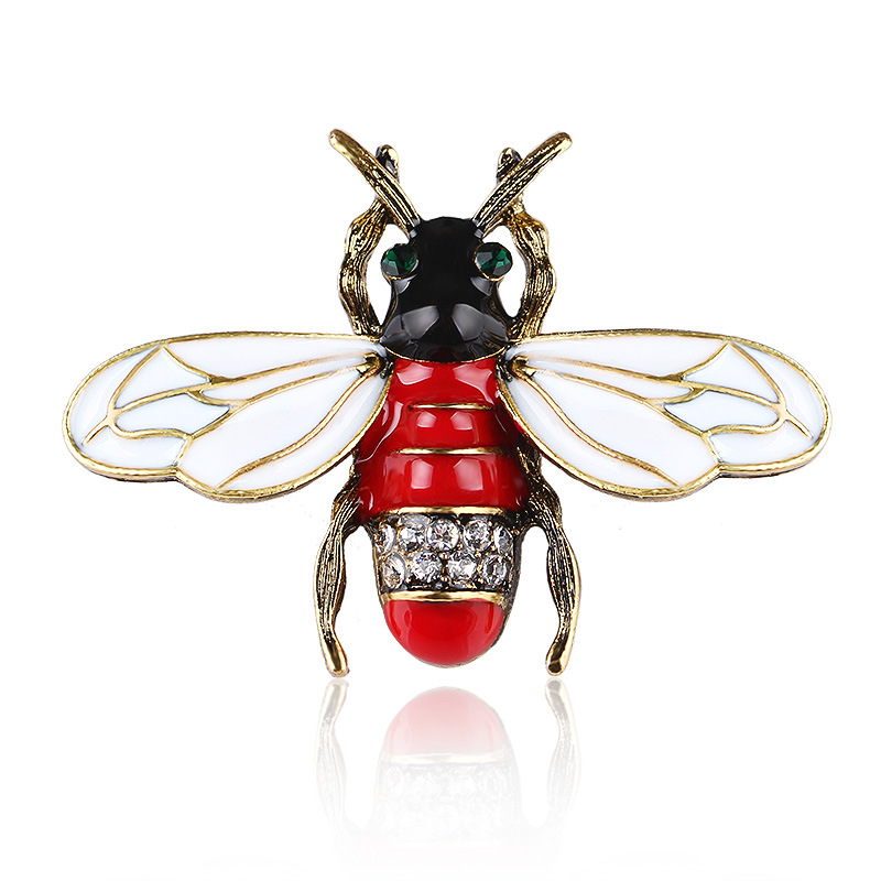Tendance de la mode japonaise et coréenne tempérament atmosphère personnalité créative dessin animé mignon petite broche abeille accessoires_voghion.com