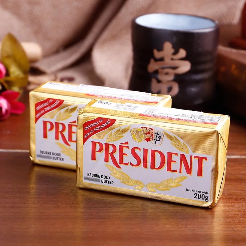烘焙原料 法國總統黃油動物性牛油蛋糕面包餅幹棉花糖用200g