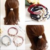 Hair accessory, hair rope from pearl, Japanese and Korean, simple and elegant design, three in one