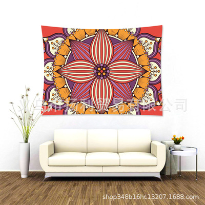 direct deal Cross border Explosive money Valance Foreign trade eBay Amazon Best Sellers Datura flowers decorative pattern printing Tapestries