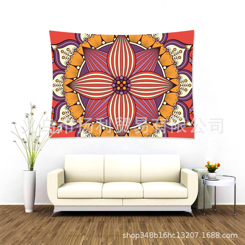 direct deal Cross border Explosive money Valance Foreign trade eBay Amazon Best Sellers Datura flowers decorative pattern printing Tapestries