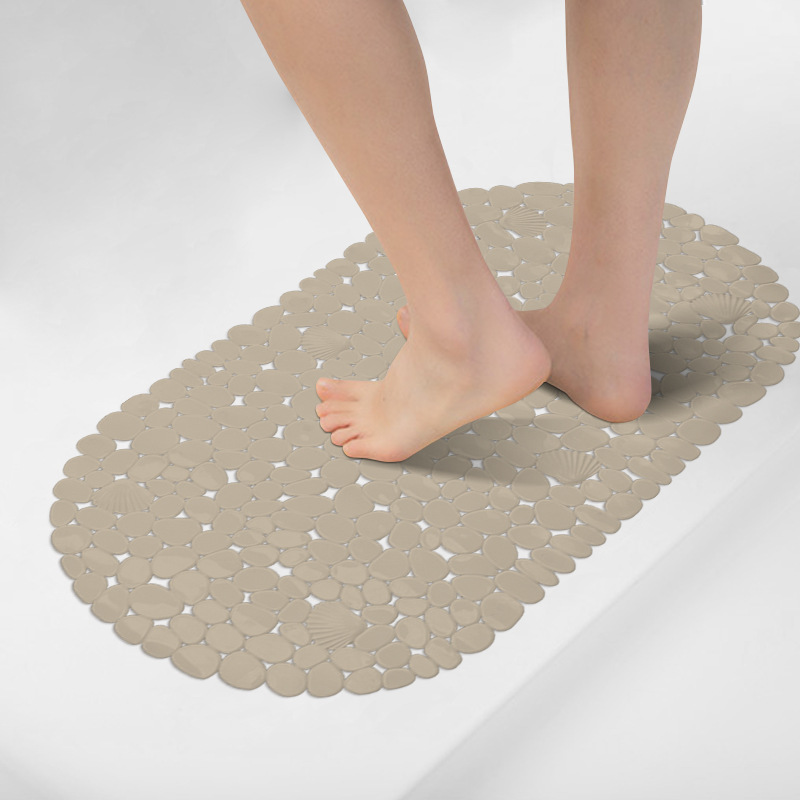 Baño antideslizante alfombra de baño de PVC cuarto de baño ducha ventosa alfombra de piso bañera antideslizante alfombra de baño liso de color sólido estera