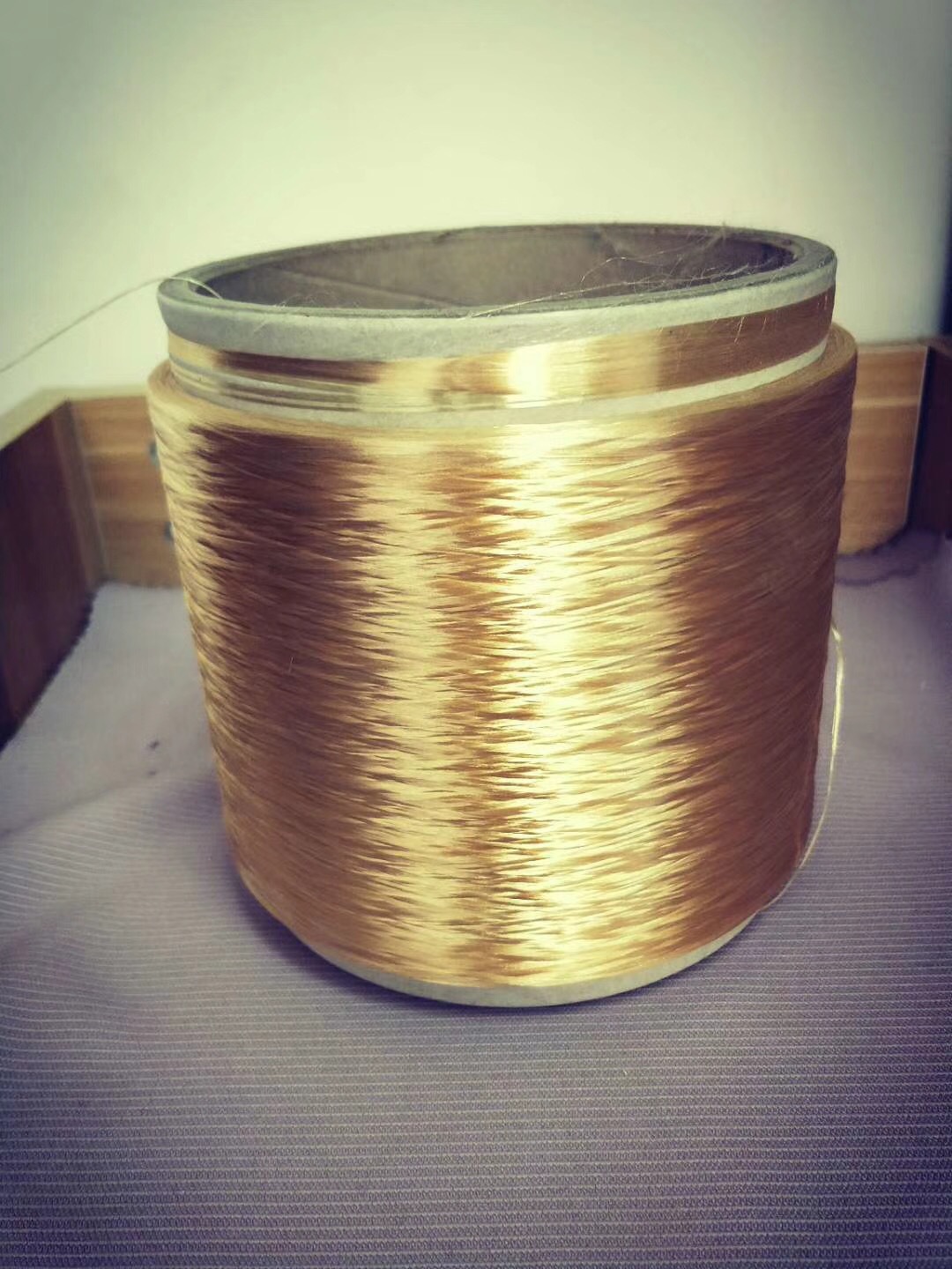 原液着色切片纺三角有光黄色FDY  规格240D/48F  等级  优等