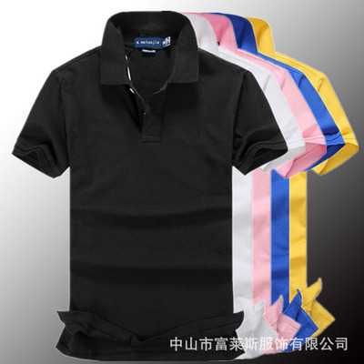 [factory]Men&#39;s T-shirt POLO Lapel Paul Polo pony Men's Short sleeved Uniforms