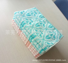 厂家货源竹棉毛巾套巾 竹纤维无捻纱提花套巾 银丝边毛巾方巾浴巾
