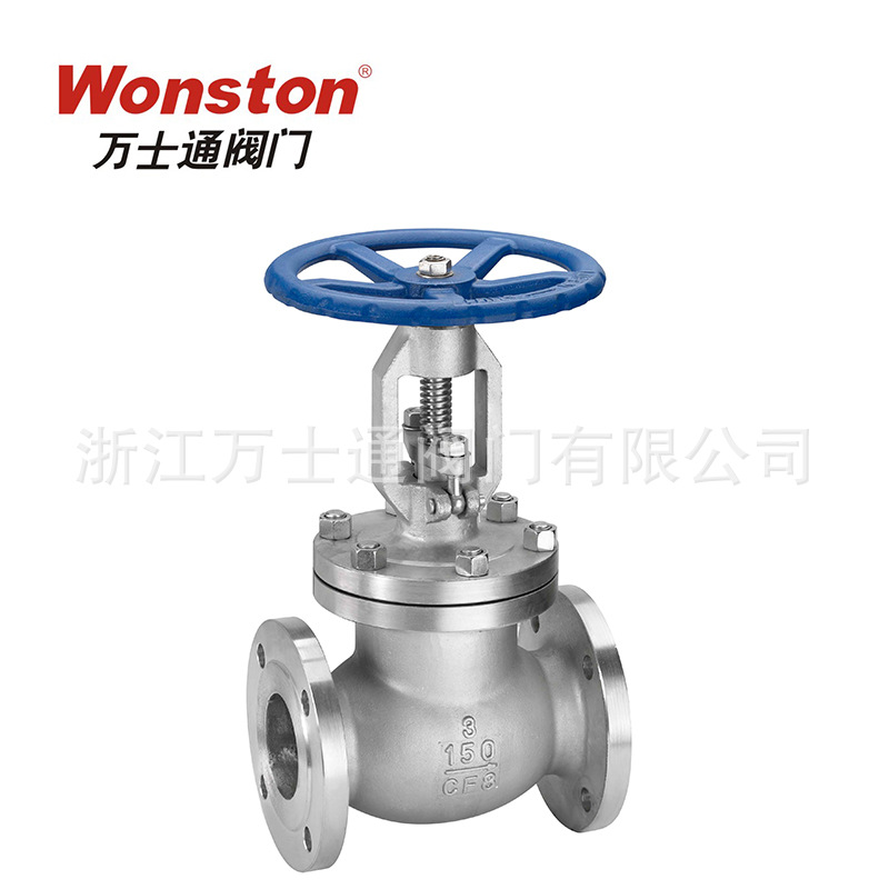 截止阀蝶式厂家直销供应万士通美标不锈钢手动双向法兰截止阀