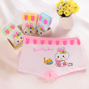 Huisha underwear children's underwear cartoon girls cotton girls students Boxer Shorts factory direct sales