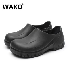 WAKO slider new chef shoes non-slip shoes waterproof, oil-proof and wear-resistant kitchen work shoes food factory workshop
