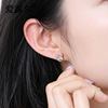 Small design fashionable earrings, Japanese and Korean, simple and elegant design, light luxury style