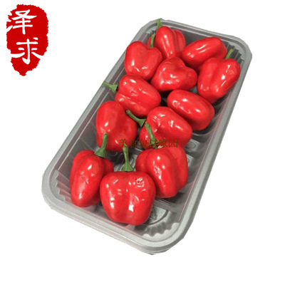 disposable fresh  Tray Plastic 100 rectangle supermarket pp Packaging box environmental protection Vegetables fruit pack