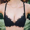 Breathable supporting lace bra top, sexy wireless bra, underwear, beautiful back