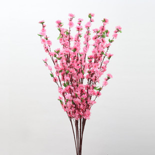 仿真桃花枝 仿真花假花枝单支樱花客厅树枝腊梅花绢花 假桃花批发-阿里巴巴