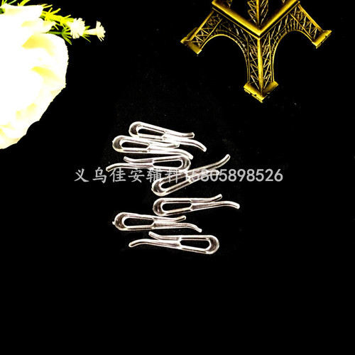 Clothing apparel packaging gear plastic transparent shirt collar clip underwear clip duckbill U-shaped manufacturer supply