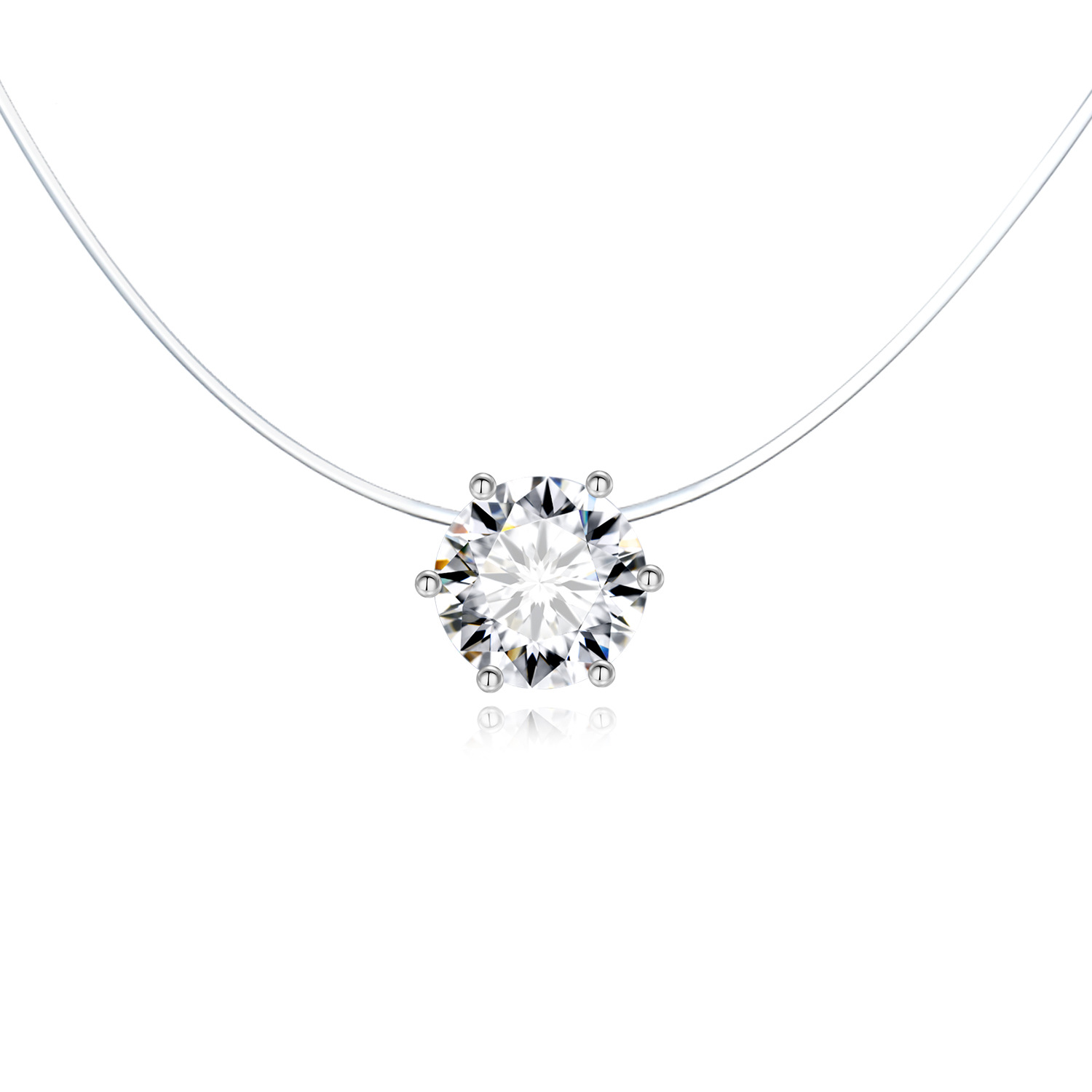 5g Weight Fashion Round Resin Wholesale Pendant Necklaces