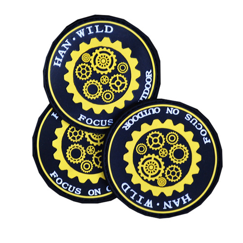 Hanyu produces and wholesales the magic tape outdoor 3D stickers PVC armbands and chest badges with various choices 