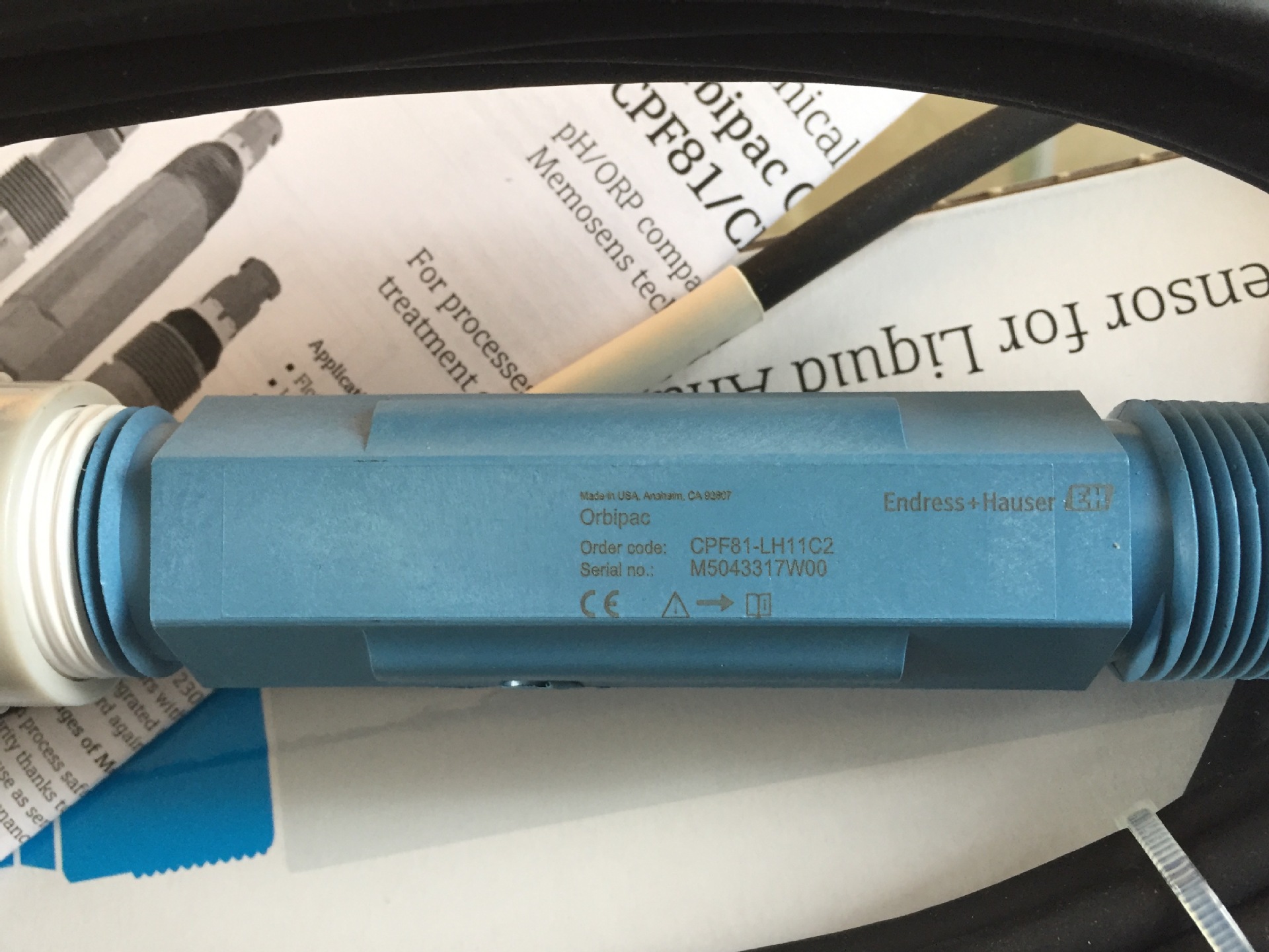德国E+H PH电极CPF81-LH11C2/CPF81-NN11D4电极PH电极ORP传感器