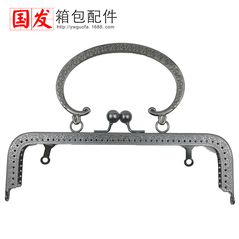 20cm relieve cuadrado en forma de C mano mano oro gran S mano mano bronce oro ligero