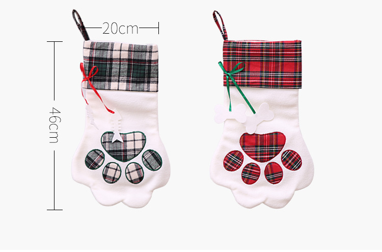 Christmas Socks Christmas Decoration Arrangement Supplies Christmas Socks Gift Bag Tree Pendant display picture 3