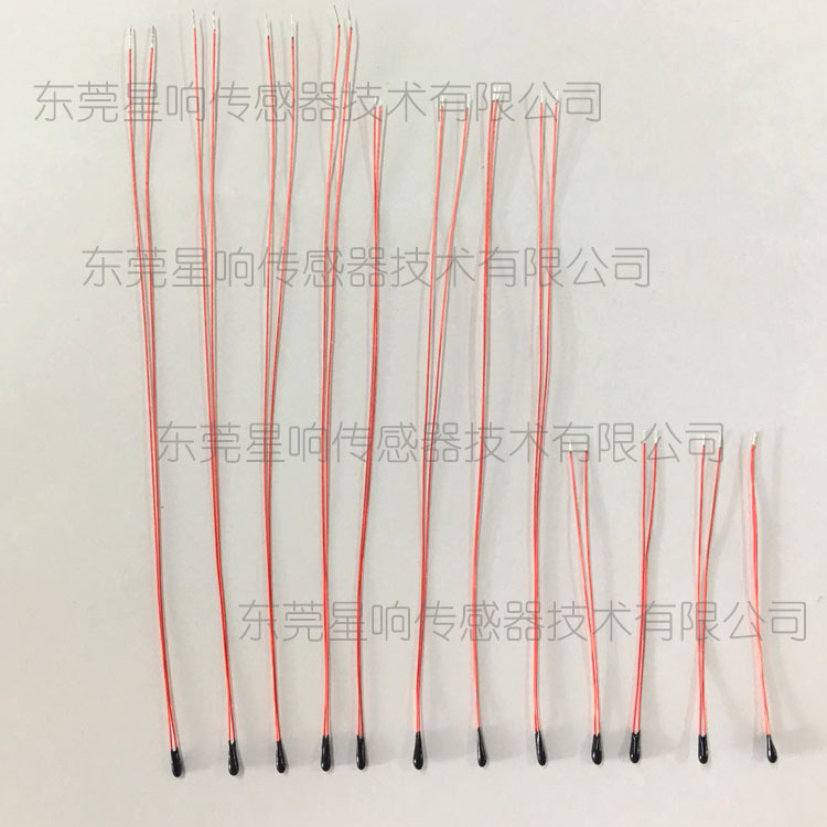 红色漆包线环氧树脂温度传感器 NTC 热敏电阻 星响厂家生产