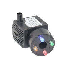 超静音风水球 假山流水工艺品 喷泉鱼缸过滤泵 带雾化灯一体水泵