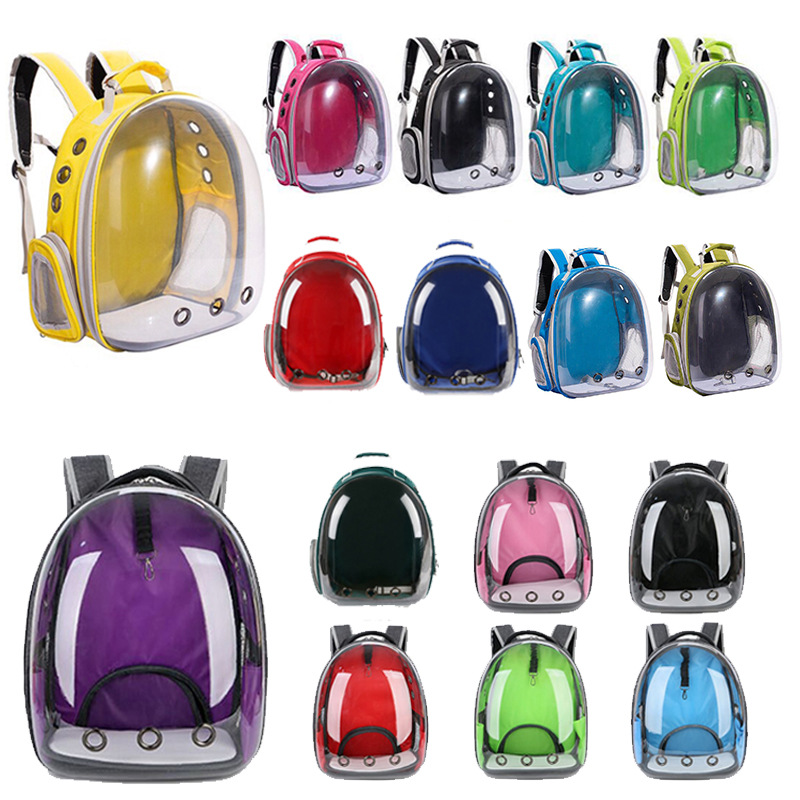 侧开口宠物太空包 背后开口外出便携双肩背包 eva透明全景猫狗包