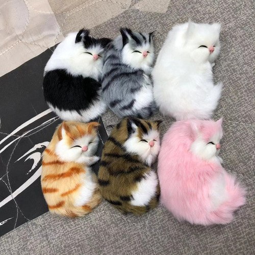 Mobile Phone Case Accessories Cat Creative Mobile Phone Case Simulation Cat Accessories Decorations Doll Accessories Fur Toys