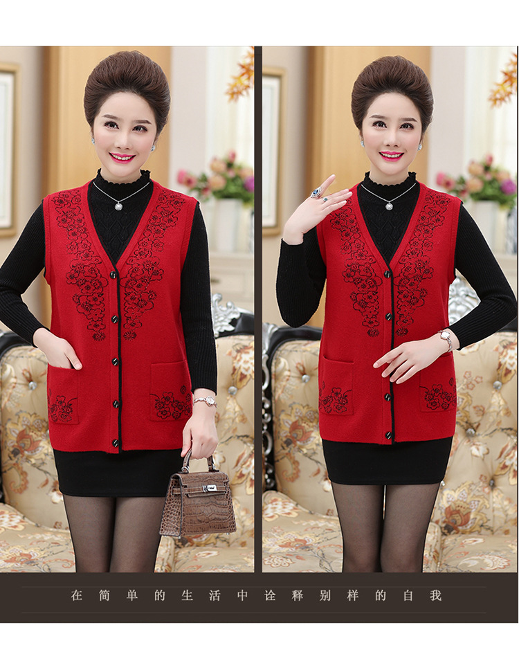 Gilet femme MOUTON ROUGE en Tricot - Ref 3317918 Image 16