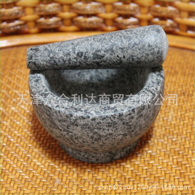 加工各种尺寸蒜臼子 石臼 花岗岩石臼 研钵 mortar and pestl-阿里巴巴
