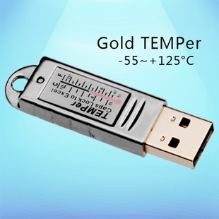 USB -термометр USB Thermometer Demper (золото) в помещении и наружном корпусе мониторинга окружающей среды