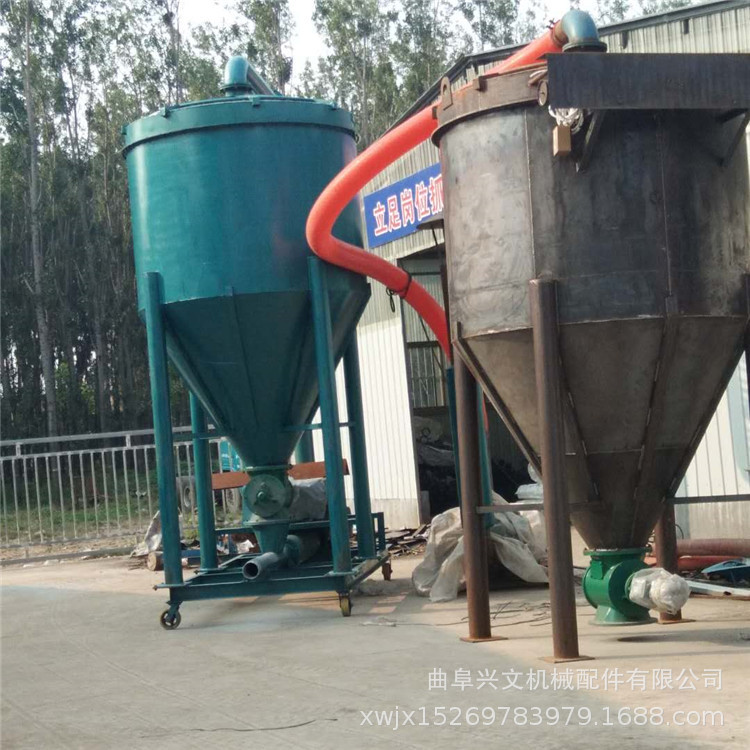 石灰粉无尘装罐气力输送机高距离无扬尘风力输送机气力吸粮机厂家