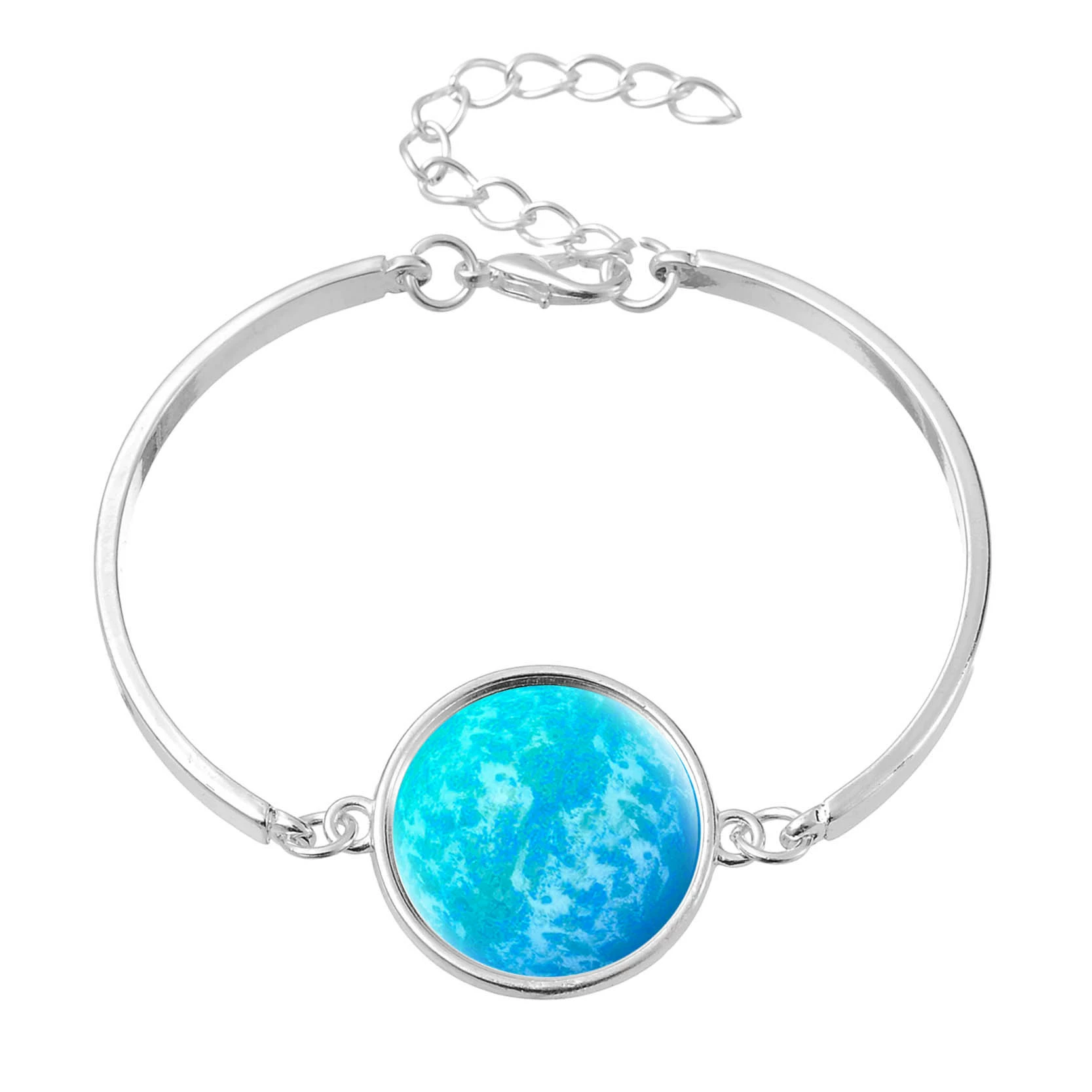 Луна, звёздное небо, модный металлический браслет, 2018 год, Aliexpress, новая коллекция, с камнем, европейский стиль