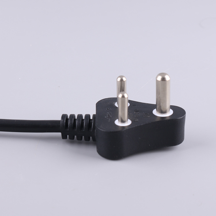 厂家直销小南非插头 电源线插头 三芯电源线 电源