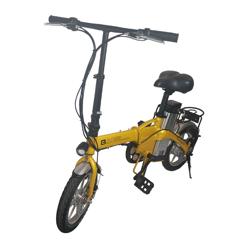 12 inch electric folding bicycle adult mini lithium battery generation driving car small battery scooter a generation of hair