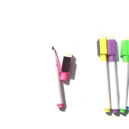 Factory Direct Sale Magnetic Colored Dry-Erase Markers with Brushes, Washable and Reusable Whiteboard Pens, Whiteboard Accessories, Wholesale