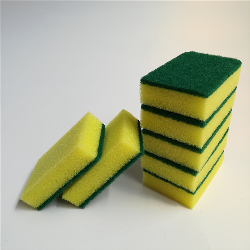 Factory wholesale dish towel right angle 9*6*2.5 scouring pad sponge block sponge wipe dishwashing sponge small box free shipping
