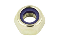 自锁螺母,10级黄镀铬  M10